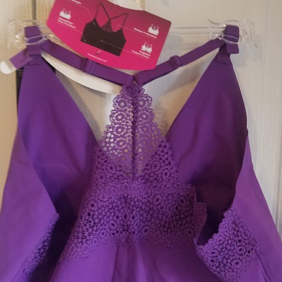 Brand New Purple Maidenform Wireless Racerback Bra - Picture 3 of 5